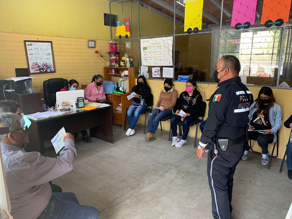 Brinda Seguridad Pública de Huamantla plática de educación vial en escuelas primarias